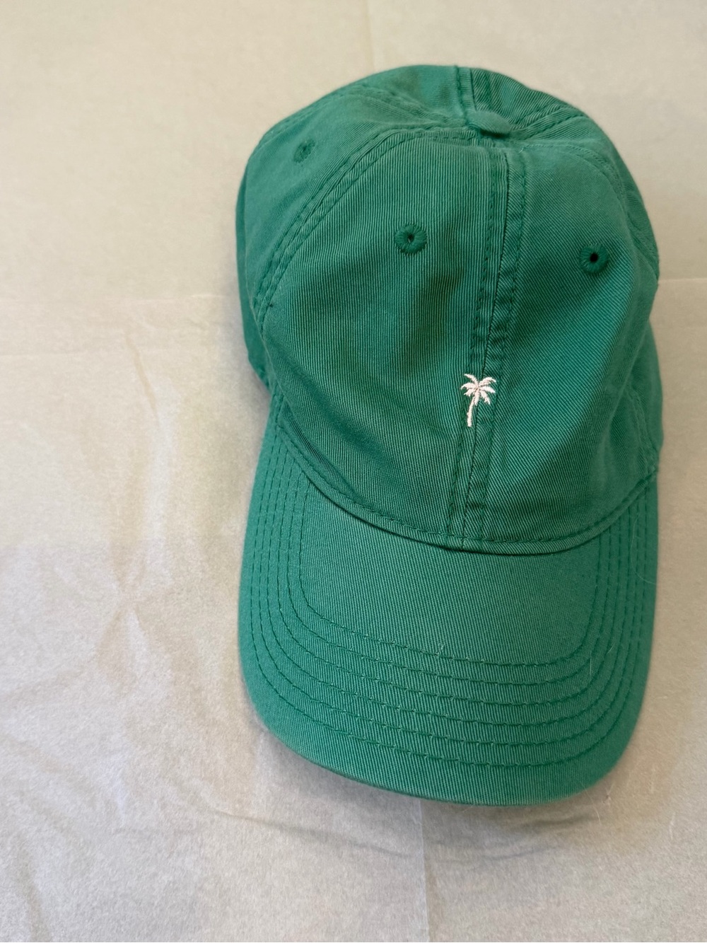 Green Palm Embroidered Baseball Cap